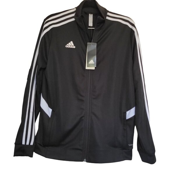 adidas Jackets & Blazers - Adidas Women's Stripped Climate Track Black Jacket Size M